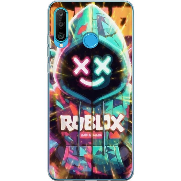 Kompatibelt Mobilskal till Huawei P30 lite Neonfärgad Roblox-inspirerad hoodie-figur med lysande effekter och energifylld bakgrund, kraftfull gaming- Kompatibelt Mobilskal till Huawei P30 lite Neonfärgad Roblox-inspirerad hoodie-figur med lysande effekter och energifylld bakgrund, kraftfull gaming-