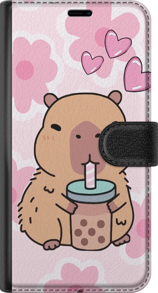 Kompatibel Tegnebogsetui til Huawei P20 Pro Kawaii Capybara Hjerte Anime Stil Sød Design Dyremotiv TikTok Populær Gave Pige