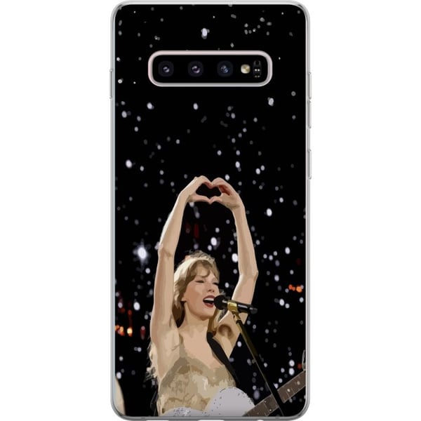 Kompatibelt Mobilskal till Samsung Galaxy S10+ Taylor Swift