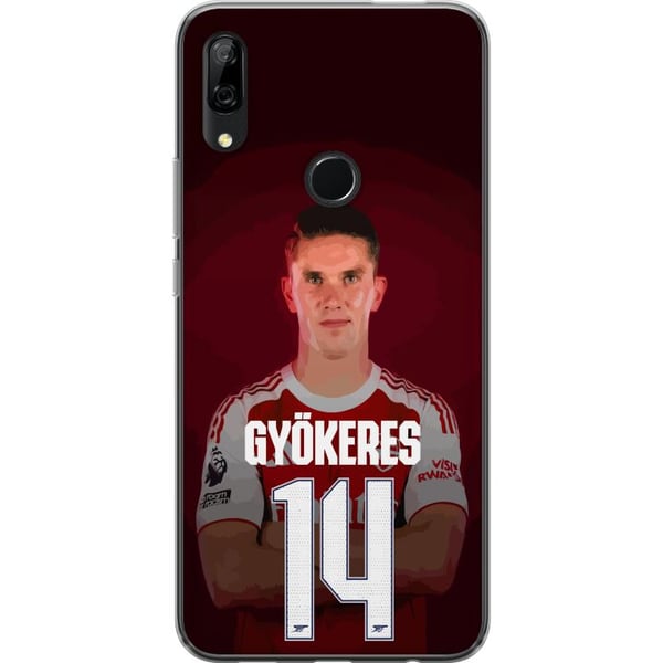 Kompatibel Mobilcover til Huawei P Smart Z Viktor Gyökeres Arsenal 14 Fodboldinspireret design med Gyökeres i rød kamptrøje nummer 14