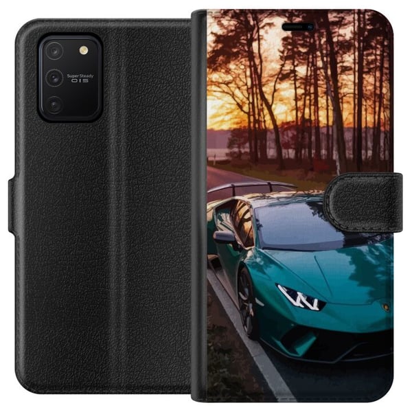 Kompatibelt Lommeboketui til Samsung Galaxy S10 Lite Lamborghini Superbil Racing Sportsbil Kompatibelt Lommeboketui til Samsung Galaxy S10 Lite Lamborghini Superbil Racing Sportsbil