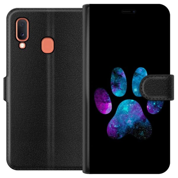 Kompatibelt Plånboksfodral till Samsung Galaxy A20e Galaxy Paw Kompatibelt Plånboksfodral till Samsung Galaxy A20e Galaxy Paw