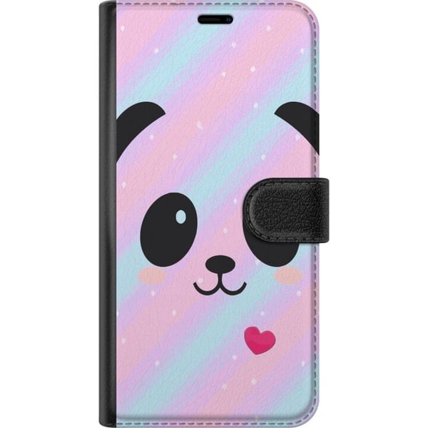 Kompatibelt Plånboksfodral till Samsung Galaxy A32 5G Regnbåge Panda