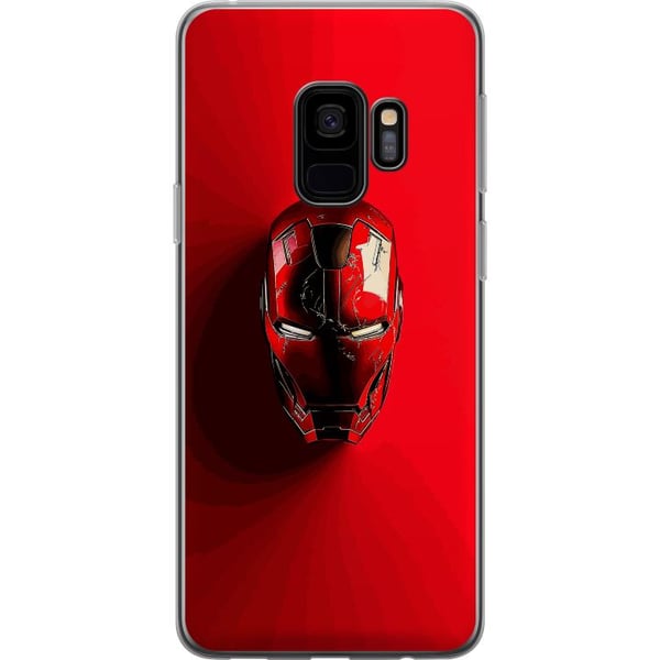 Kompatibel Mobilcover til Samsung Galaxy S9 Iron Man Marvel hjelm plakat Avengers Tony Stark maske rød superhelt retro tegneserieillustration design