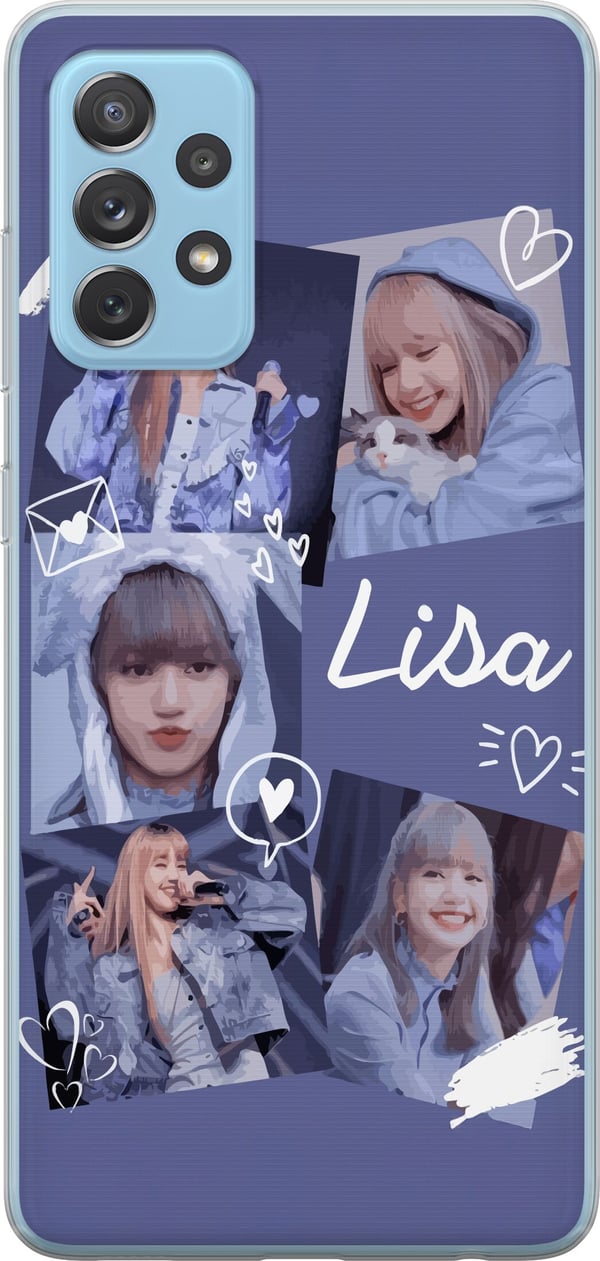 Yhteensopiva Puhelinkuori Samsung Galaxy A52 5G Lisa Blackpink – Aesthetic K-pop Queen