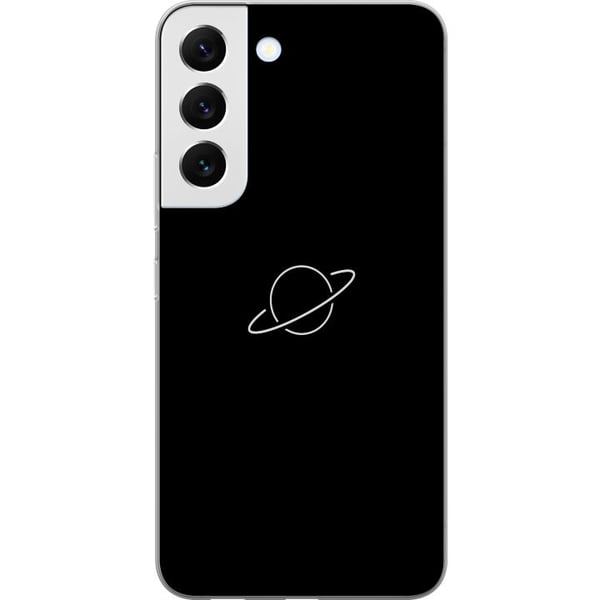Kompatibelt Mobildeksel til Samsung Galaxy S22 5G Saturnus planetdesign med romtema og stjernelys, stilrent motiv som leder tankene til universets my