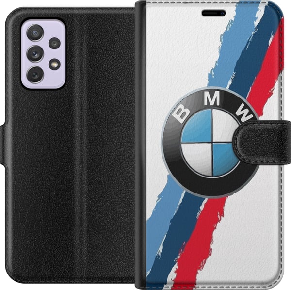 Kompatibelt Plånboksfodral till Samsung Galaxy A52s 5G BMW Ränder