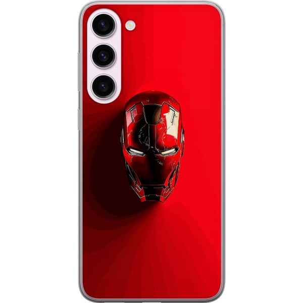 Kompatibel Mobilcover til Samsung Galaxy S23+ Iron Man Marvel hjelm plakat Avengers Tony Stark maske rød superhelt retro tegneserieillustration desig Kompatibel Mobilcover til Samsung Galaxy S23+ Iron Man Marvel hjelm plakat Avengers Tony Stark maske rød superhelt retro tegneserieillustration desig