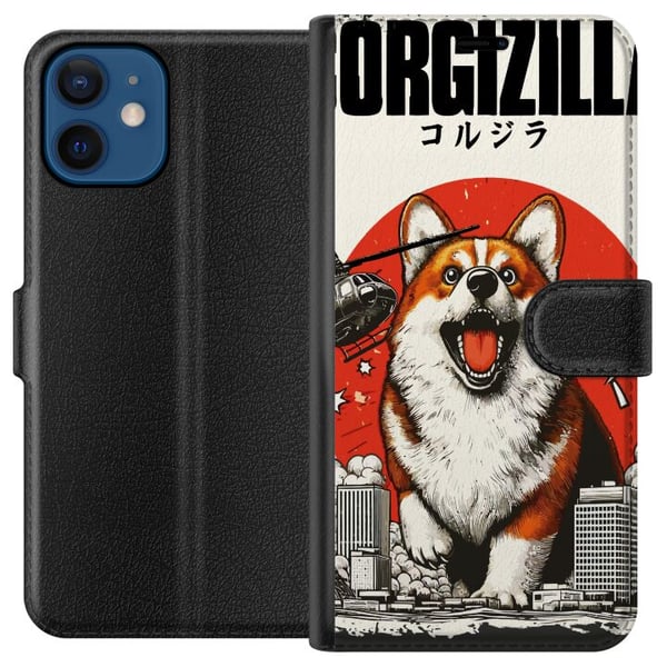 Kompatibelt Lommeboketui til Apple iPhone 12 Corgizilla