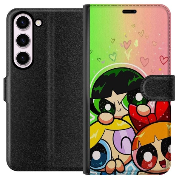 Kompatibel Tegnebogsetui til Samsung Galaxy S23 Powerpuff Pigerne – tegnede superhelte