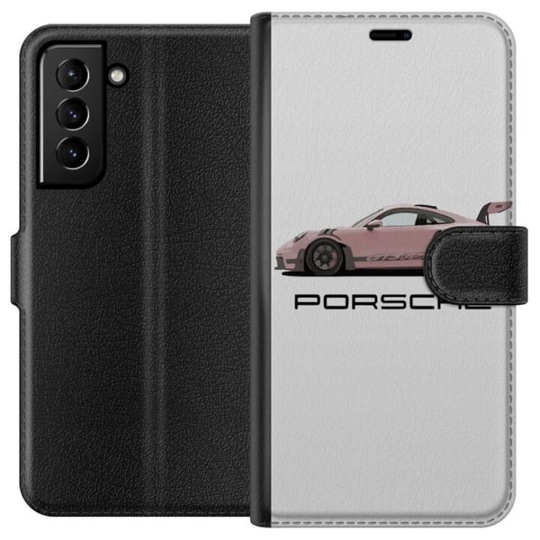 Kompatibelt Lommeboketui til Samsung Galaxy S21+ 5G Porsche 911 Pink Kompatibelt Lommeboketui til Samsung Galaxy S21+ 5G Porsche 911 Pink
