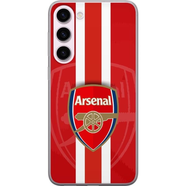 Kompatibel Mobilcover til Samsung Galaxy S23+ Arsenal-logo med rød-hvid baggrund, klassisk fodbolddesign til klubbens ægte fans Kompatibel Mobilcover til Samsung Galaxy S23+ Arsenal-logo med rød-hvid baggrund, klassisk fodbolddesign til klubbens ægte fans