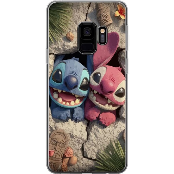 Kompatibel Mobilcover til Samsung Galaxy S9 Stitch Angel Lilo & Stitch Motiv Disney Kärlek Seriefigur