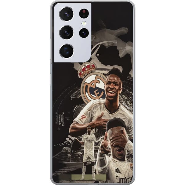 Kompatibelt Mobildeksel til Samsung Galaxy S21 Ultra 5G Vinicius Junior Real Madrid Brasil eksplosiv tekniker som skaper målsjanser og driver spillet Kompatibelt Mobildeksel til Samsung Galaxy S21 Ultra 5G Vinicius Junior Real Madrid Brasil eksplosiv tekniker som skaper målsjanser og driver spillet