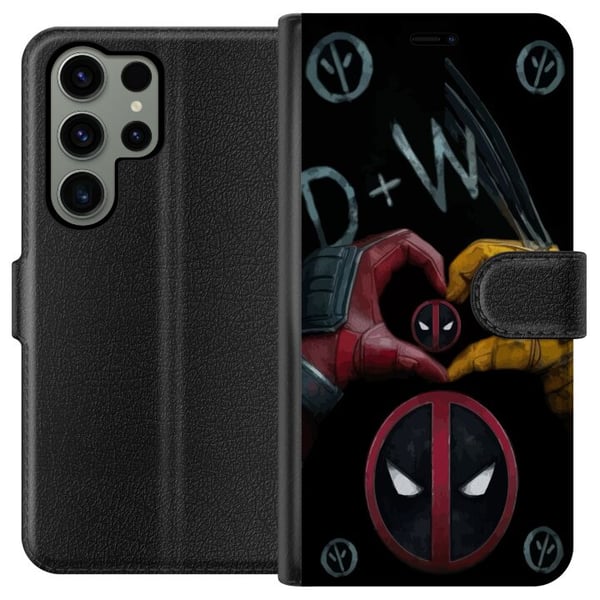 Kompatibel Tegnebogsetui til Samsung Galaxy S23 Ultra Deadpool & Wolverine Kærlighed Kompatibel Tegnebogsetui til Samsung Galaxy S23 Ultra Deadpool & Wolverine Kærlighed