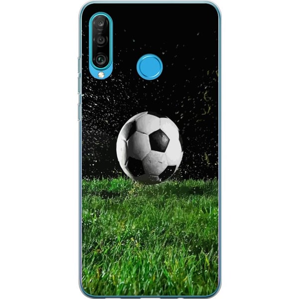 Kompatibelt Mobilskal till Huawei P30 lite Fotboll Action