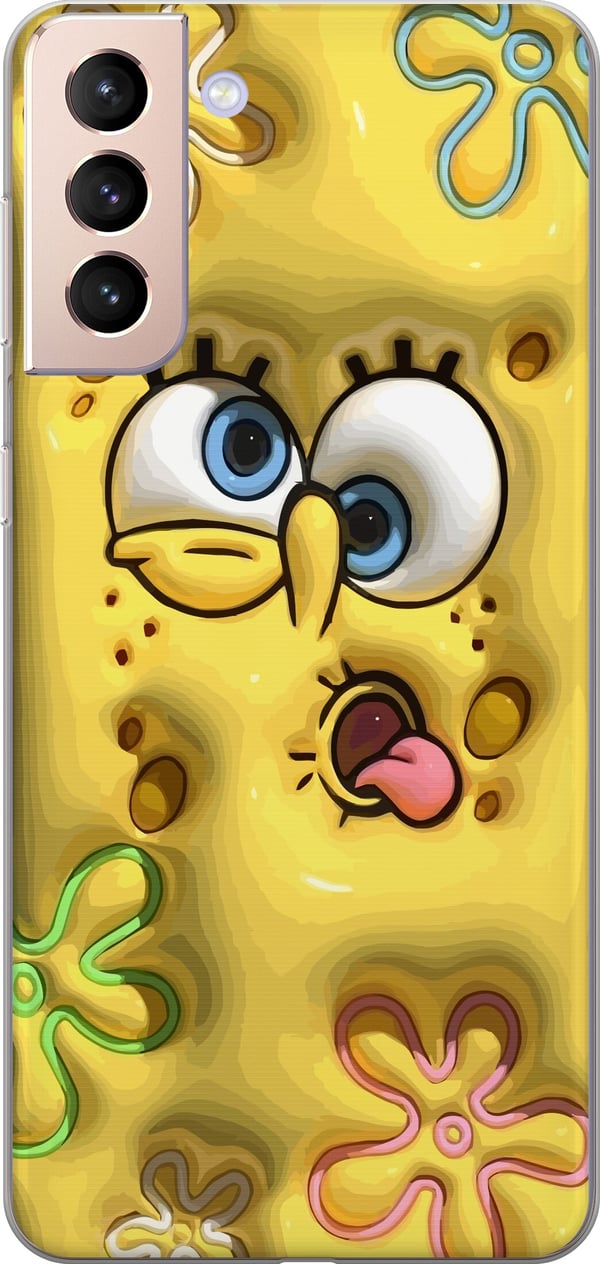 Kompatibelt Mobilskal till Samsung Galaxy S21 SpongeBob