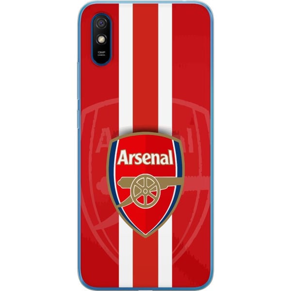 Kompatibel Mobilcover til Xiaomi Redmi 9A Arsenal-logo med rød-hvid baggrund, klassisk fodbolddesign til klubbens ægte fans
