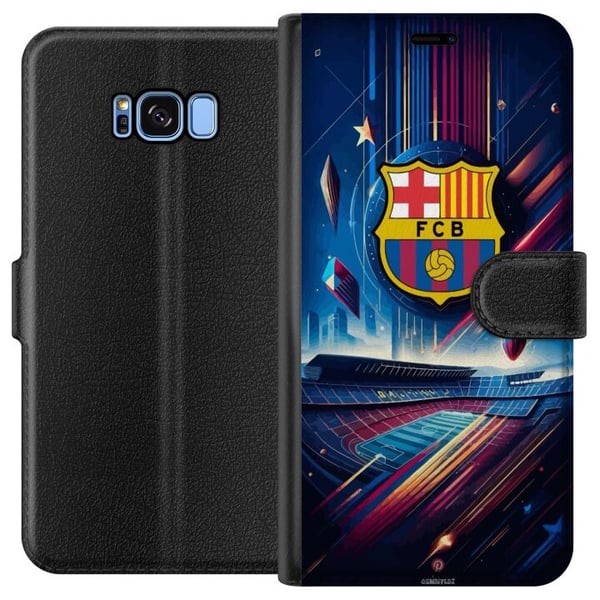 Kompatibelt Lommeboketui til Samsung Galaxy S8 FC Barcelona Kompatibelt Lommeboketui til Samsung Galaxy S8 FC Barcelona
