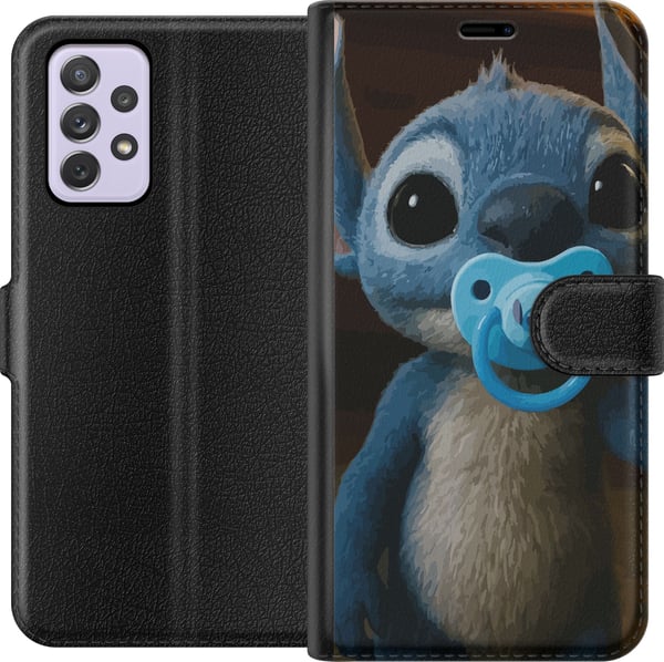 Yhteensopiva Lompakkokotelo Samsung Galaxy A52s 5G Stitch & Napp - vauvateema söpöllä hahmolla