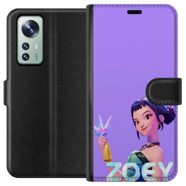 Yhteensopiva Lompakkokotelo Xiaomi 12 Kpop Demonien metsästäjät Zoey Kristalliase Mystinen hehku Idoliestetiikka