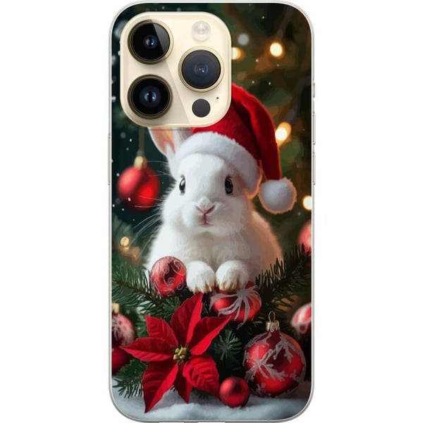 Yhteensopiva Puhelinkuori Apple iPhone 14 Pro Joulukani tonttulakilla söpö pupu talvi punaiset koristeet juhlava kawaii joulu kodikkaat valot juliste Yhteensopiva Puhelinkuori Apple iPhone 14 Pro Joulukani tonttulakilla söpö pupu talvi punaiset koristeet juhlava kawaii joulu kodikkaat valot juliste