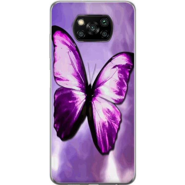 Kompatibelt Mobilskal till Xiaomi Poco X3 NFC Fjäril