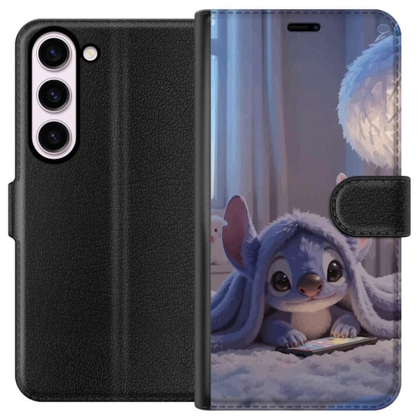 Kompatibel Tegnebogsetui til Samsung Galaxy S23 Stitch under et tæppe med telefon, aftenhygge i blå toner, charmerende drømmeagtigt design til alle, Kompatibel Tegnebogsetui til Samsung Galaxy S23 Stitch under et tæppe med telefon, aftenhygge i blå toner, charmerende drømmeagtigt design til alle,