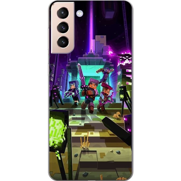Kompatibelt Mobildeksel til Samsung Galaxy S21 Minecraft Kompatibelt Mobildeksel til Samsung Galaxy S21 Minecraft