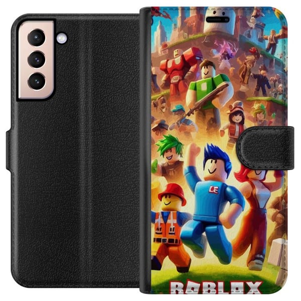 Kompatibelt Lommeboketui til Samsung Galaxy S21 Roblox Kompatibelt Lommeboketui til Samsung Galaxy S21 Roblox