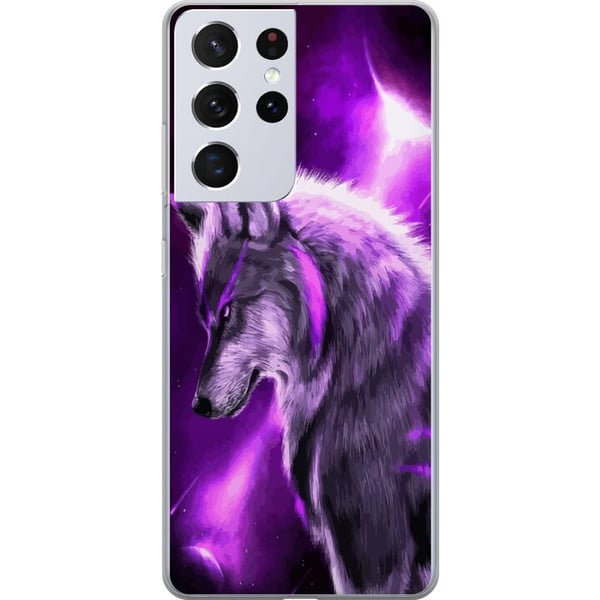 Kompatibel Mobilcover til Samsung Galaxy S21 Ultra 5G Lilla Varg