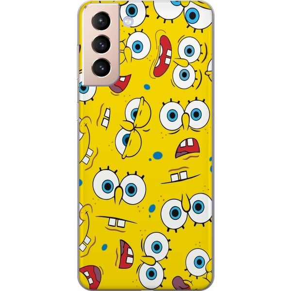 Kompatibelt Mobildeksel til Samsung Galaxy S21 SvampeBob Firkant Kompatibelt Mobildeksel til Samsung Galaxy S21 SvampeBob Firkant