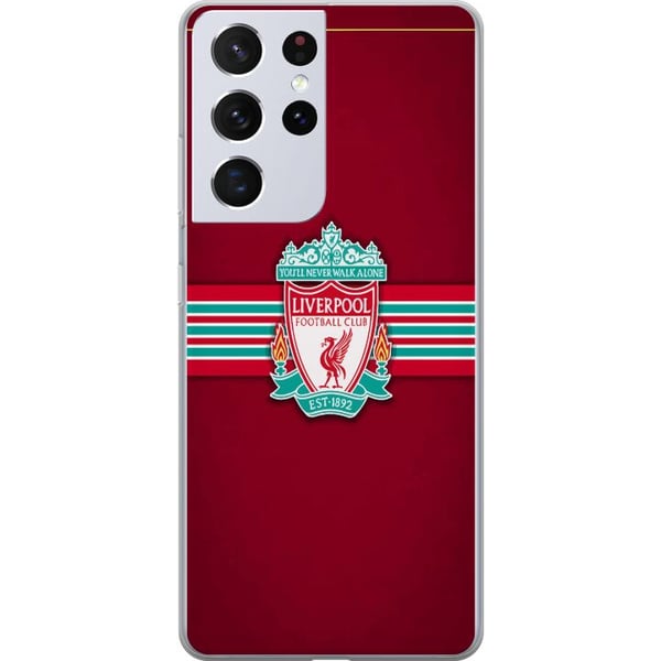 Kompatibelt Mobildeksel til Samsung Galaxy S21 Ultra 5G Liverpool supporterutstyr fotball merch rød Kompatibelt Mobildeksel til Samsung Galaxy S21 Ultra 5G Liverpool supporterutstyr fotball merch rød