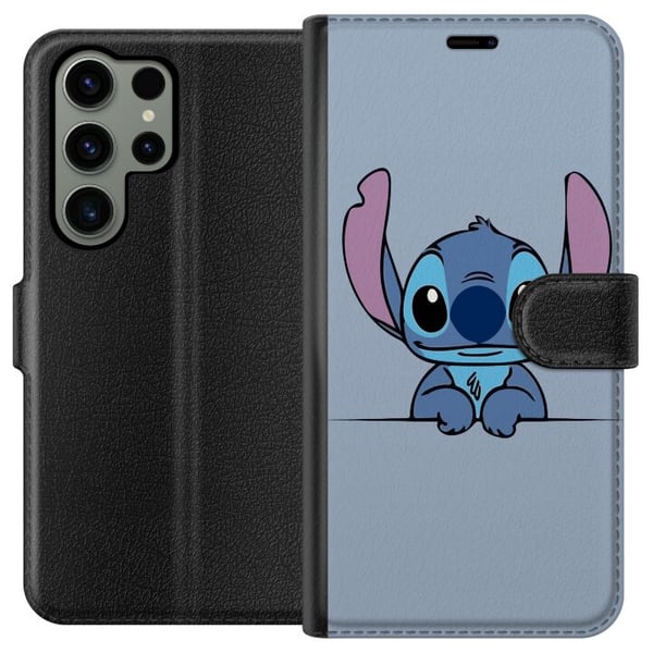 Kompatibel Tegnebogsetui til Samsung Galaxy S23 Ultra Lilo & Stitch