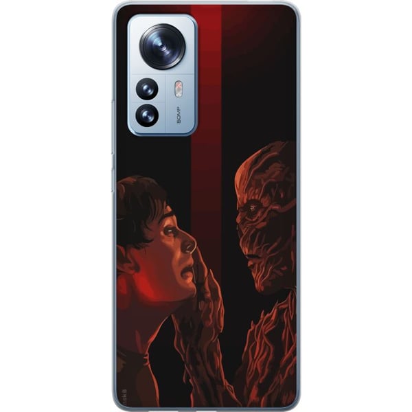 Yhteensopiva Puhelinkuori Xiaomi 12 Pro Synkkä fantasiakuvitus, joka kuvaa ihmisen ja hirviön kohtaamista vahvan dramaattisesti