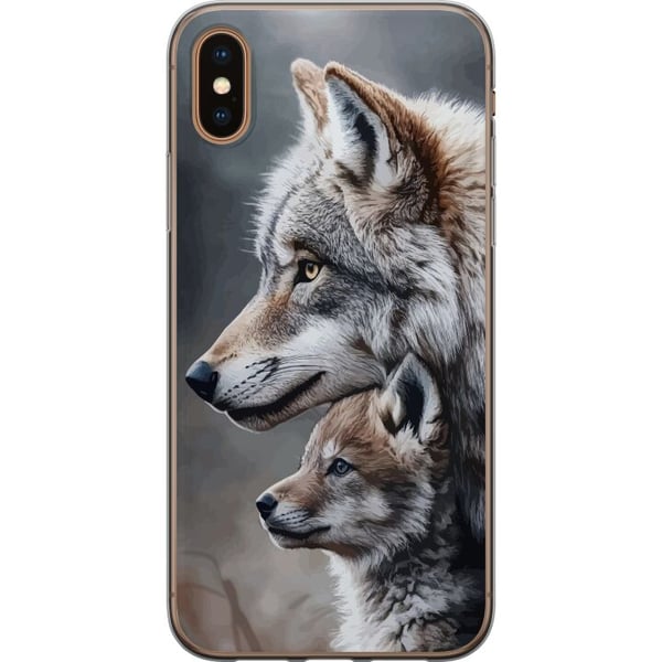 Kompatibelt Mobildeksel til Apple iPhone XS Ulver Vill Natur Dyr Mystisk