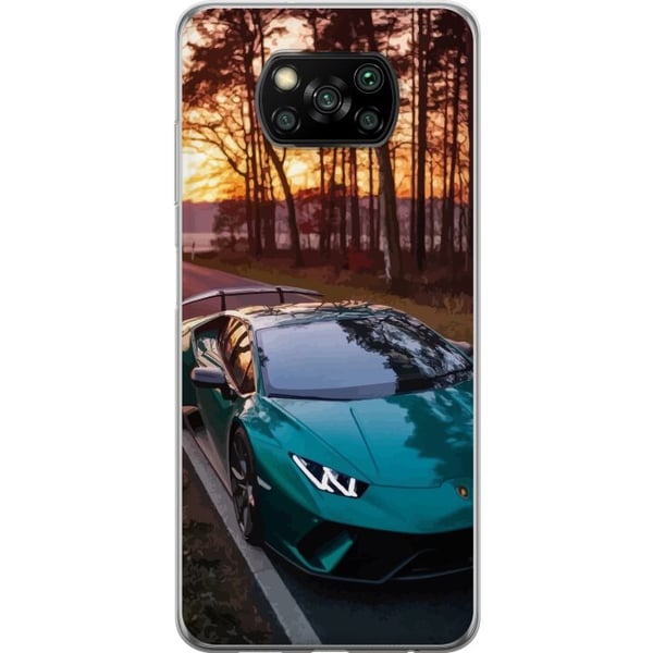 Kompatibel Mobilcover til Xiaomi Poco X3 NFC Lamborghini Superbil Racing Sportsbil