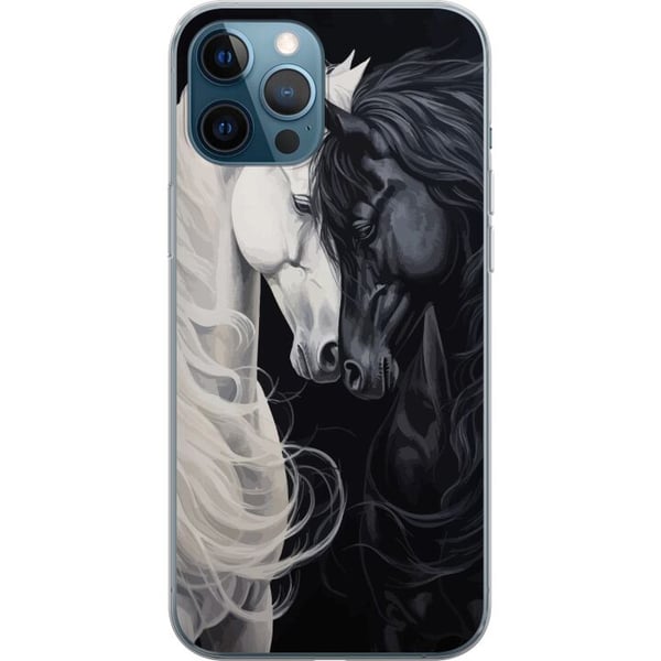 Kompatibel Mobilcover til Apple iPhone 12 Pro Hesten i kærlighed Kompatibel Mobilcover til Apple iPhone 12 Pro Hesten i kærlighed