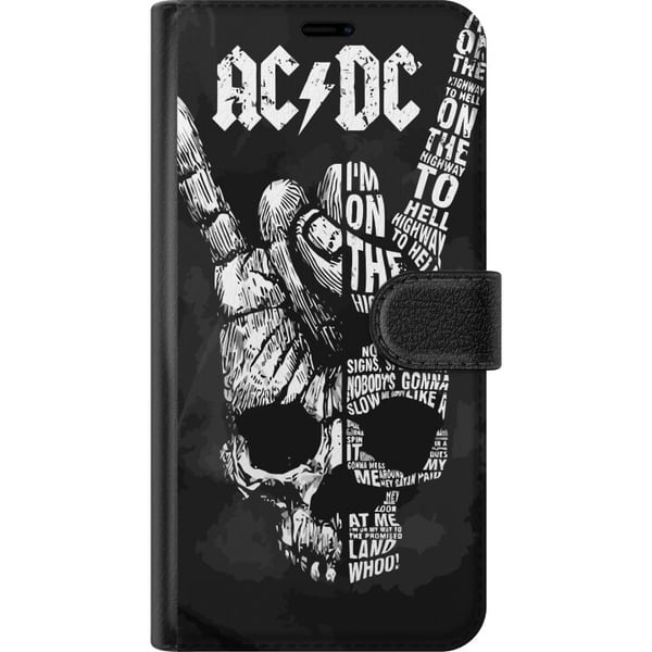 Kompatibelt Plånboksfodral till Samsung Galaxy A32 5G ACDC Rock Music Band Guitar Classic