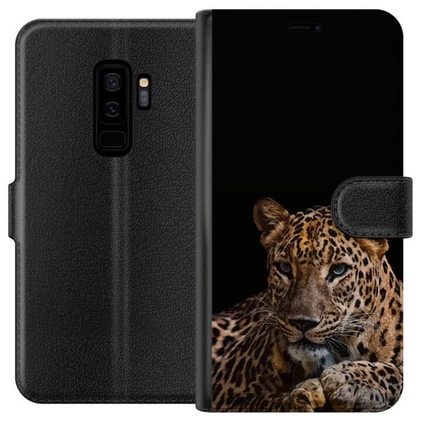 Yhteensopiva Lompakkokotelo Samsung Galaxy S9+ Tyylikäs leopardi tummassa kontrastissa intensiivisine silmineen – voimakas ja elegantti eläindesign. Yhteensopiva Lompakkokotelo Samsung Galaxy S9+ Tyylikäs leopardi tummassa kontrastissa intensiivisine silmineen – voimakas ja elegantti eläindesign.