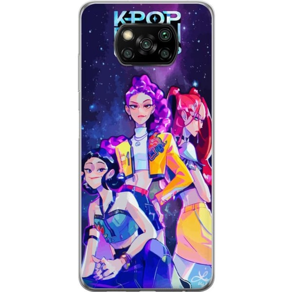 Kompatibel Mobilcover til Xiaomi Poco X3 NFC Kpop Dæmonjægere Idoltrio Kosmisk Rumenergi Neonfantasiaura