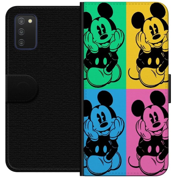 Kompatibelt Lommeboketui til Samsung Galaxy A03s Disney Mikke Mus plakat popkunst fargerik tegnefilm retroserie Andy Warhol-stil klassisk figurkunst
