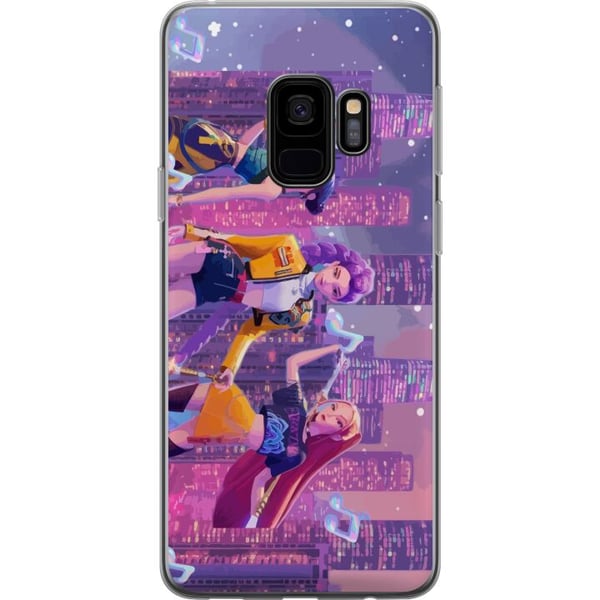 Yhteensopiva Puhelinkuori Samsung Galaxy S9 Futuristinen K-pop-tyttöryhmä Demon Huntersista neon kaupungissa, jossa on popkulttuuria ja synkkää fanta