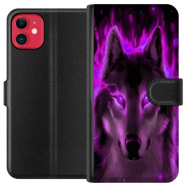 Kompatibelt Plånboksfodral till Apple iPhone 11 Varg Kompatibelt Plånboksfodral till Apple iPhone 11 Varg