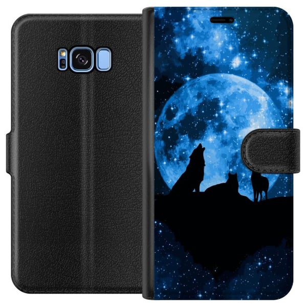 Kompatibelt Plånboksfodral till Samsung Galaxy S8 Vargar Kompatibelt Plånboksfodral till Samsung Galaxy S8 Vargar