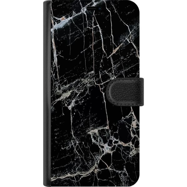Kompatibelt Plånboksfodral till Samsung Galaxy A20e Marmor Svart