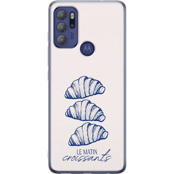 Kompatibel Mobilcover til Motorola Moto G60S Franske morgener med nybagte croissanter