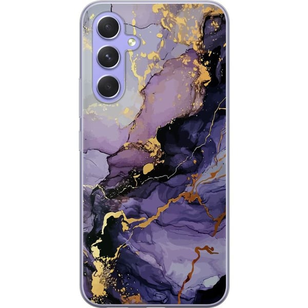Kompatibelt Mobilskal till Samsung Galaxy A54 Lila Marmor Kompatibelt Mobilskal till Samsung Galaxy A54 Lila Marmor