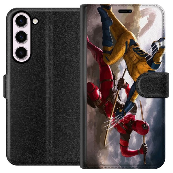 Kompatibel Tegnebogsetui til Samsung Galaxy S23+ Wolverine Deadpool Kompatibel Tegnebogsetui til Samsung Galaxy S23+ Wolverine Deadpool