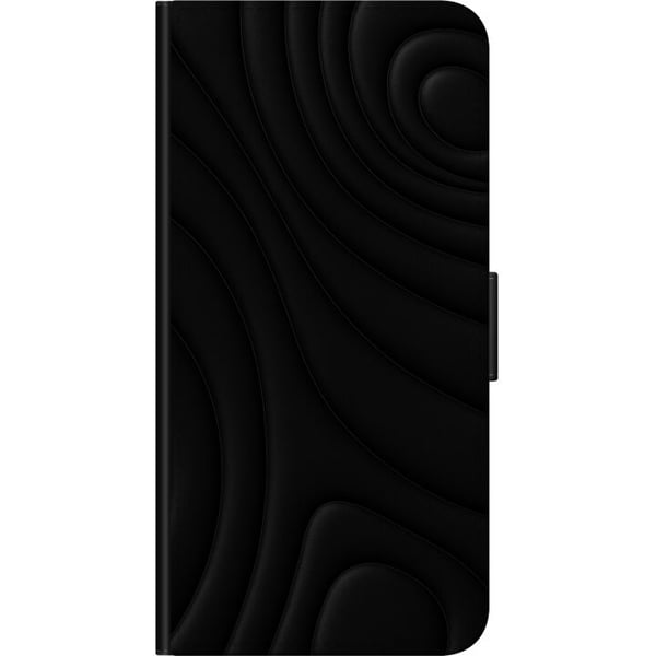 Kompatibel Tegnebogsetui til Motorola Moto G9 Play Sorte Bølger